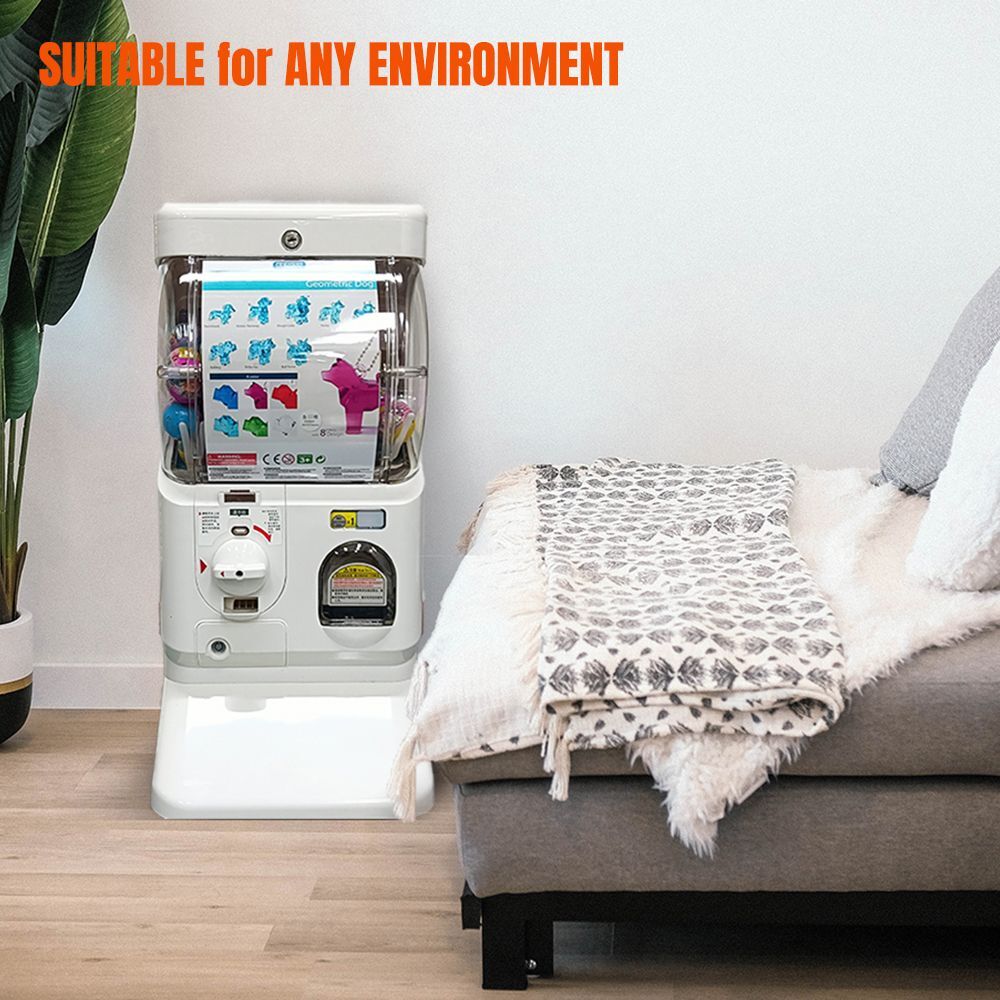 NNEDSZ Gachapon Capsule Toy Vending Machine Collectible Gacha Dispenser WHITE