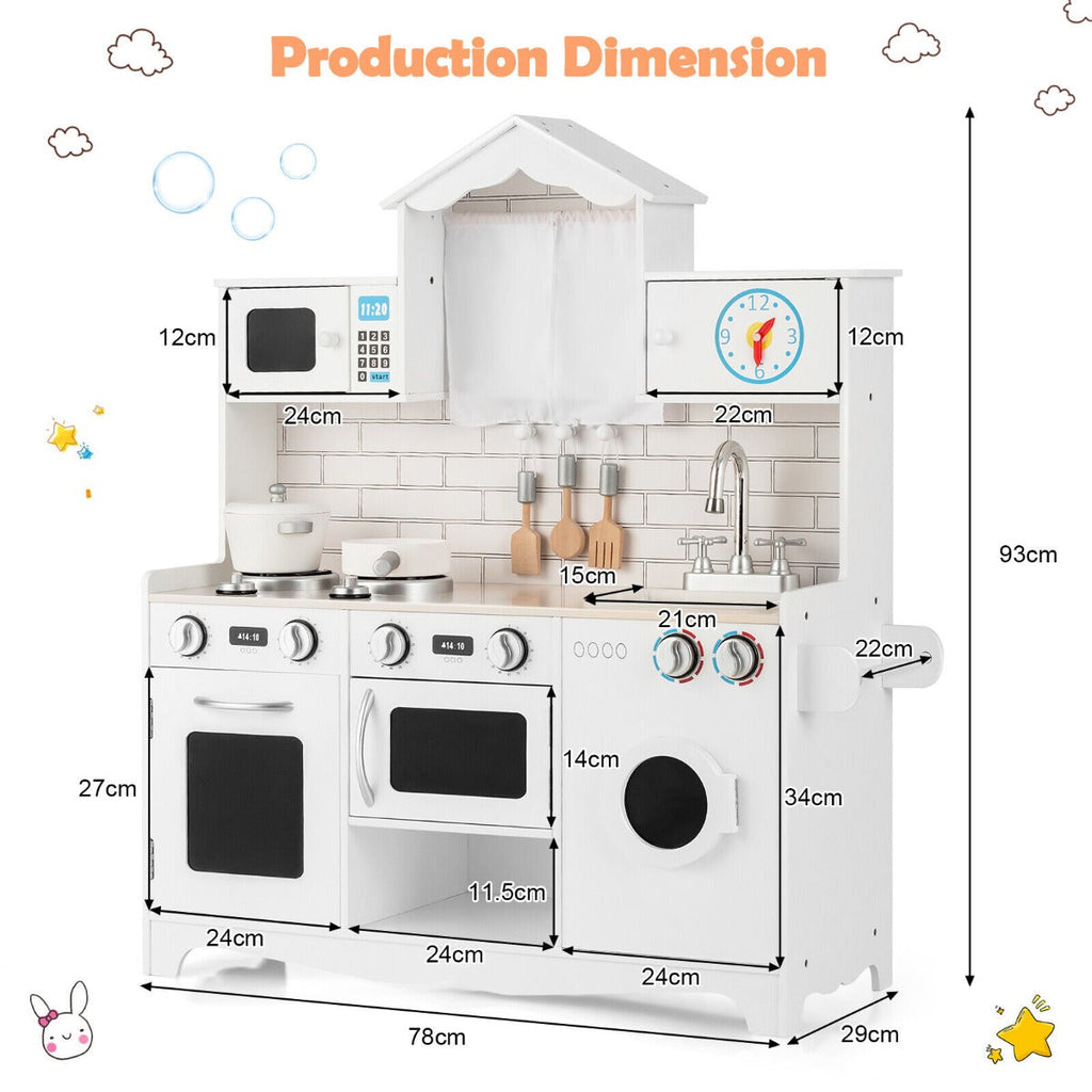 NNECW Pretend Kitchen Toys with Washing Machine
