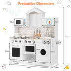NNECW Pretend Kitchen Toys with Washing Machine